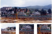 个旧滇南温州商贸城边坡支护工程